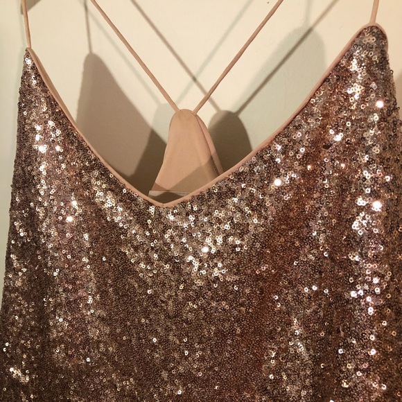 Watters Gold Sequin Zoe Tank Top 22W - Picture 6 of 8
